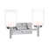 Latitude Run® Black Wall Light, Modern 2 Light Black Bathroom Vanity